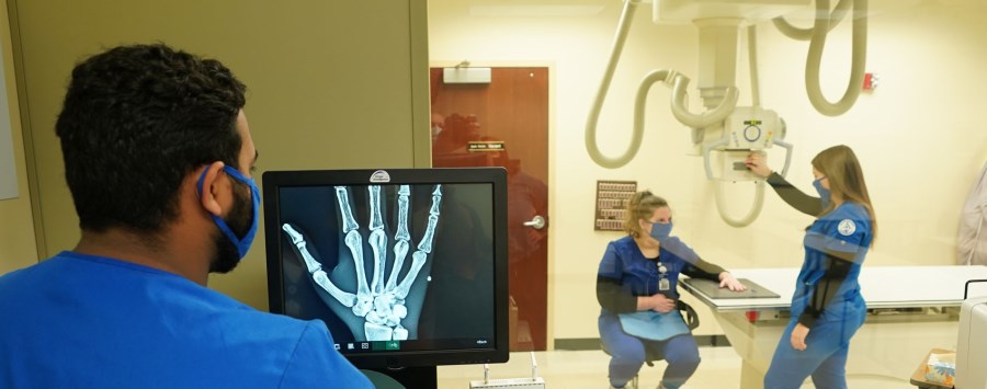 Students in Radiography Lab