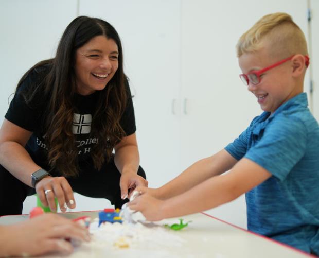 OT student with child 
