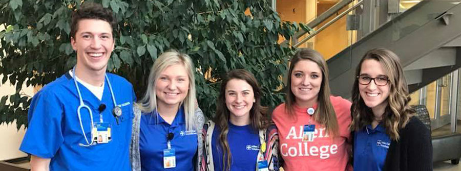 Photo of a student in MLS Lab