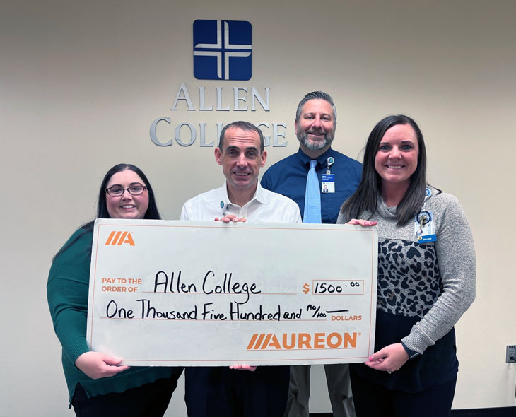 Photo of Aureon Grant Check and Receiver